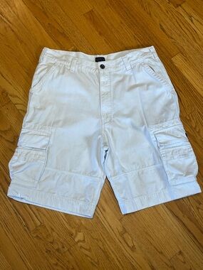 -Levi's Cargo Short Very Relaxed White 8-Pocket Jeans Men's Size W/38